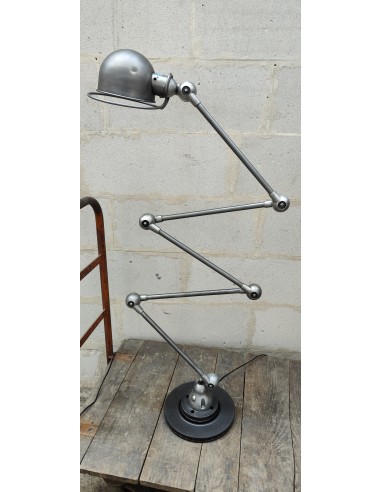 rare lampe lampadaire d'atelier jielde à cinq bras patine graphite