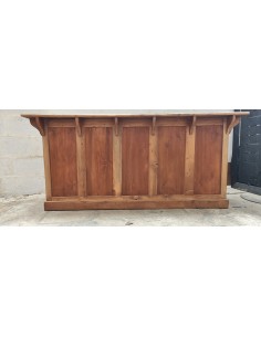 Ancien comptoir meuble de commerce trois tiroirs