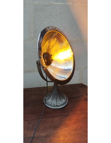 Lampe industrielle ancien chauffage Calor chromé gm